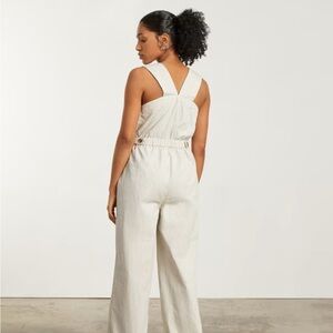 Everlane • pinstripe jumpsuit